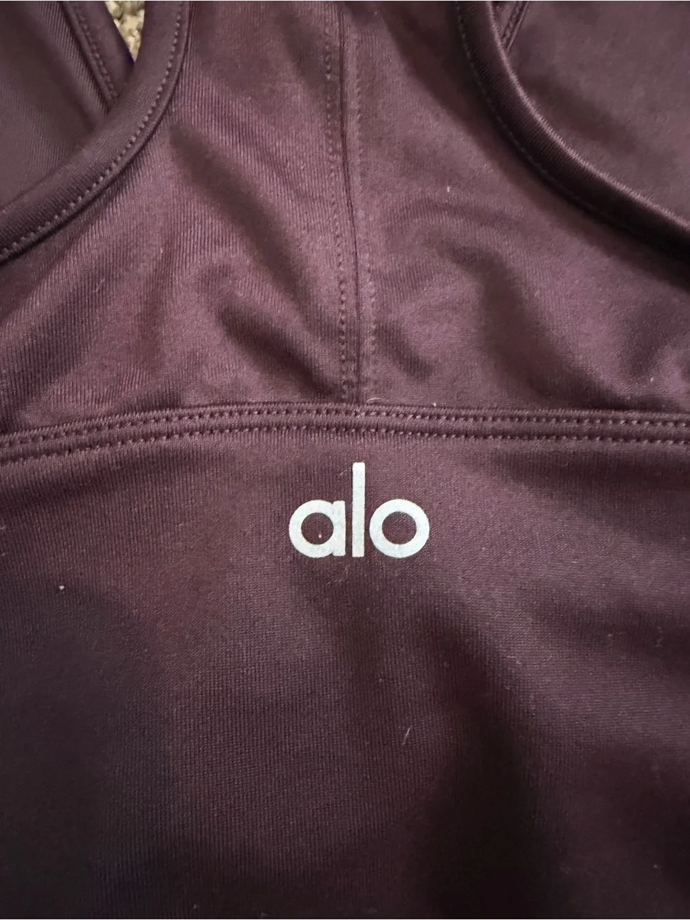 ALO Yoga Wild Thing Ruched Front Sports Bra - Plum